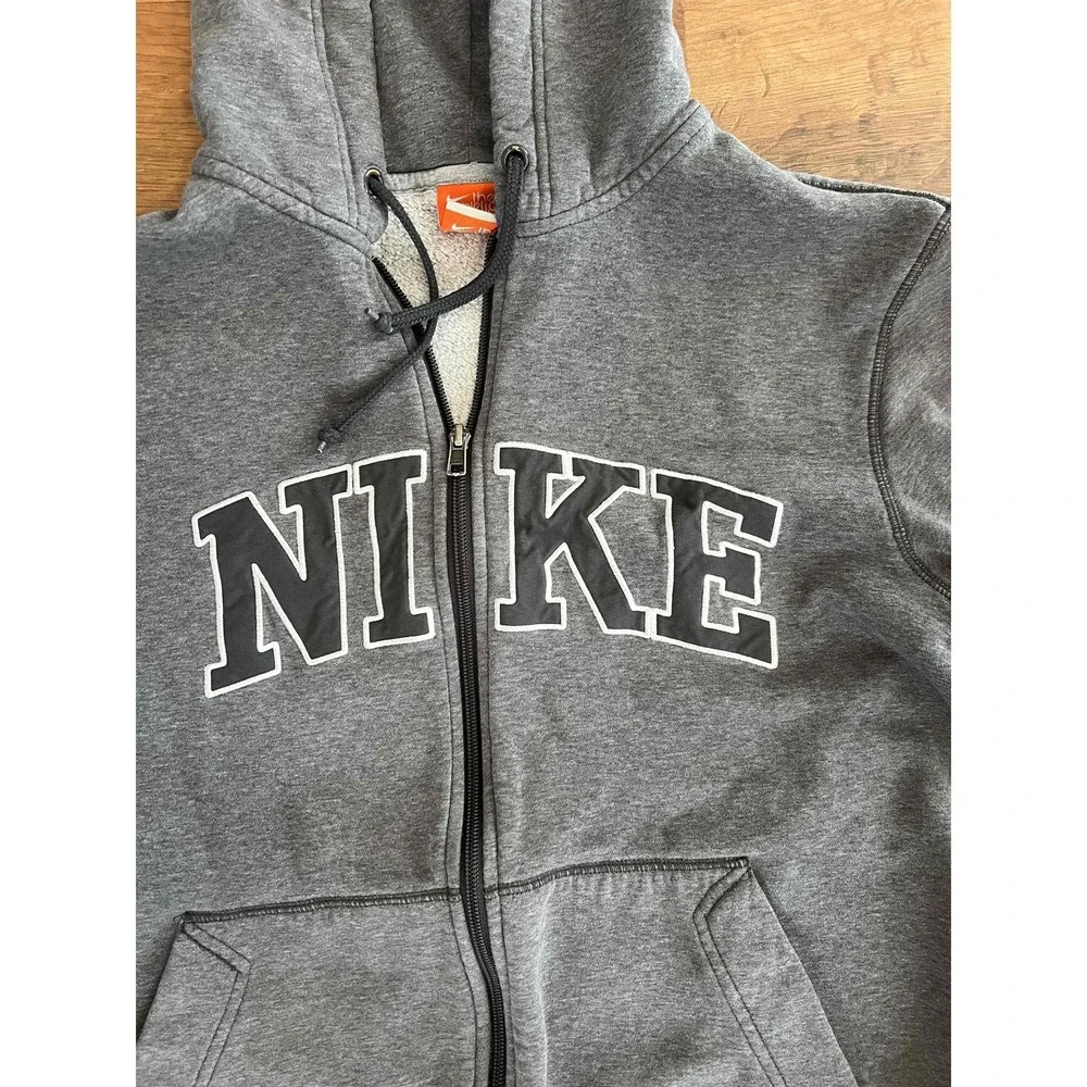 Nike Athletic‎ Dept Gray Full Zip Hoodie Mens Size Medium Sportswear Athleisure